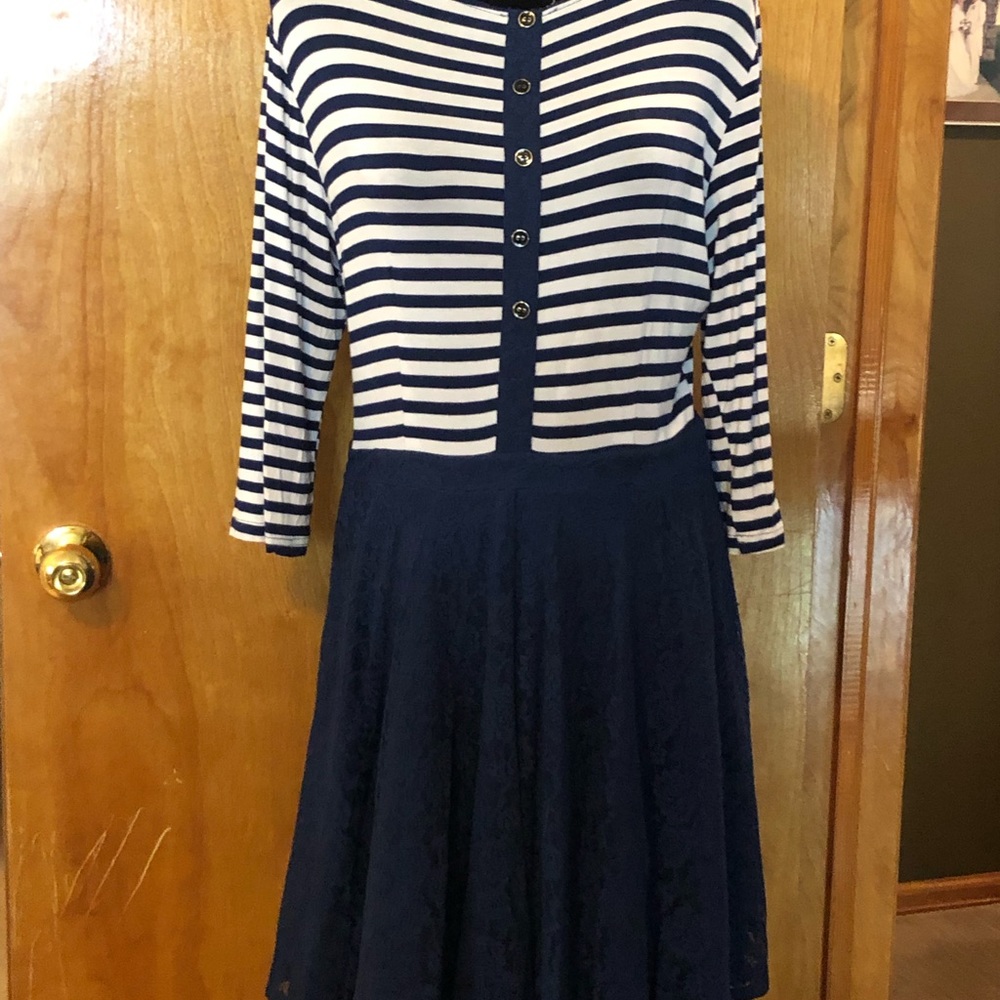 Charming Charlie’s Nautical Side-Zip Dress